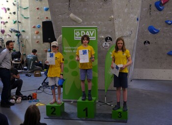Klettern Jugend - DAV T&uuml;bingen dominiert beim BaW&uuml; Cup Lead in Stuttgart