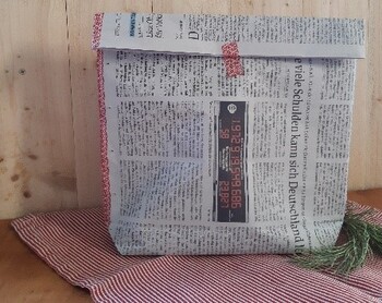 Ideen f&uuml;r Unterwegs - Vesper- und M&uuml;llt&uuml;te aus Zeitungspapier