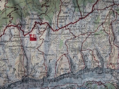 Swisstopo Wanderkarte 1:33.333 © swisstopo
