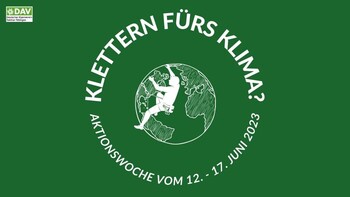 Aktionswoche  - Klettern f&uuml;rs Klima? 12.-17. Juni 
