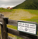 Haltet die Berge sauber; Foto Barbara Reitler