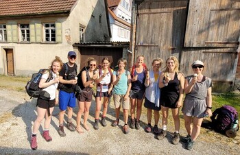 Tourenbericht  - Yoga und Wandern auf der schw&auml;bischen Alb 