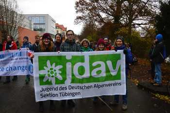 Klimaschutz - Der JDAV-T&uuml;bingen bei Fridays For Future
