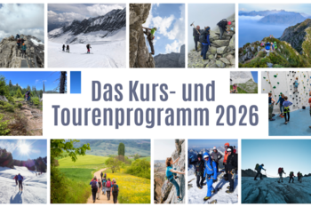 Ab November online - Das neue Kurs und Tourenprogramm 2026
