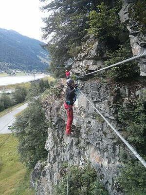 Im Rifa-Klettersteig Partenen