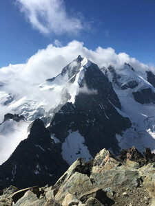 Bild 4 Blick vom Piz Morteratsch zum Biancograt