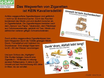 Natur und Umwelt - Umweltbelastung durch M&uuml;ll