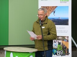 DAV Sektion Tübingen-B12 Richtfest-Erster Vorsitzender Dieter Porsche min